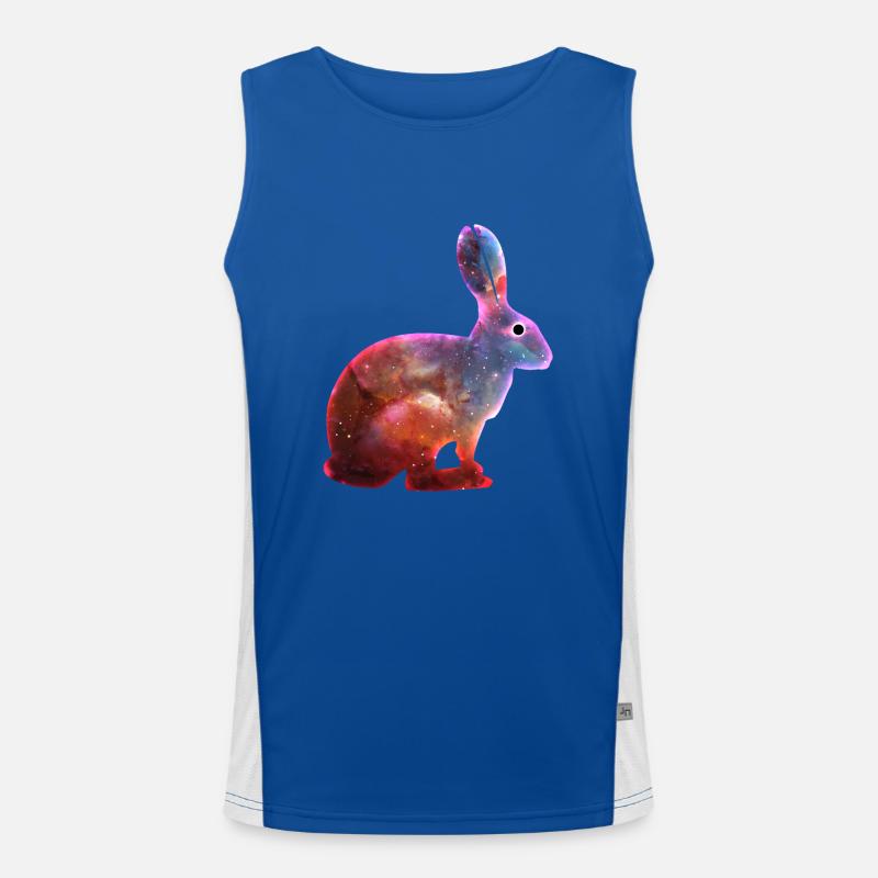 Cosmic Rabbit & Singularity Eye Men's Functional Contrast Tank Top 