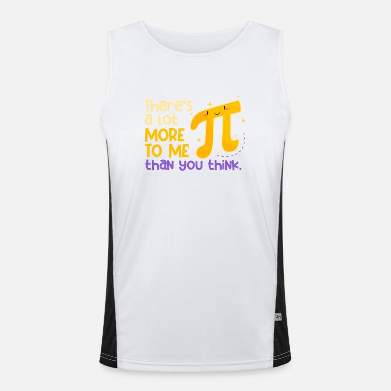 Funny Pi Day Nerd Math Geek 3.14 There's Still Men's Functional Contrast Tank Top 