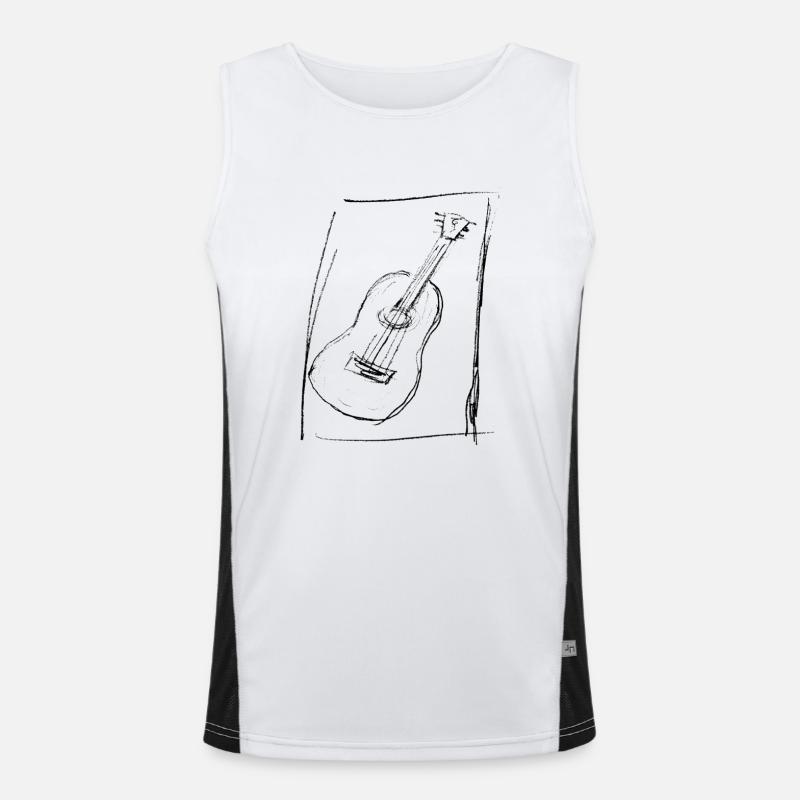 guitar for bright Funktionelles Kontrast-Tank Top für Männer 