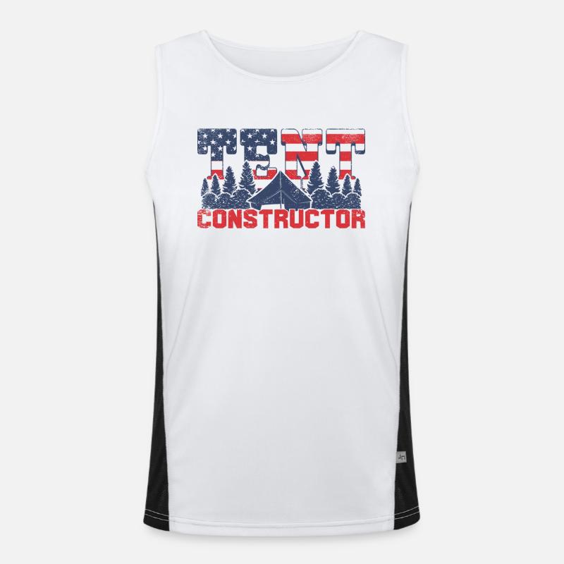 Tent constructor Funktionelles Kontrast-Tank Top für Männer 