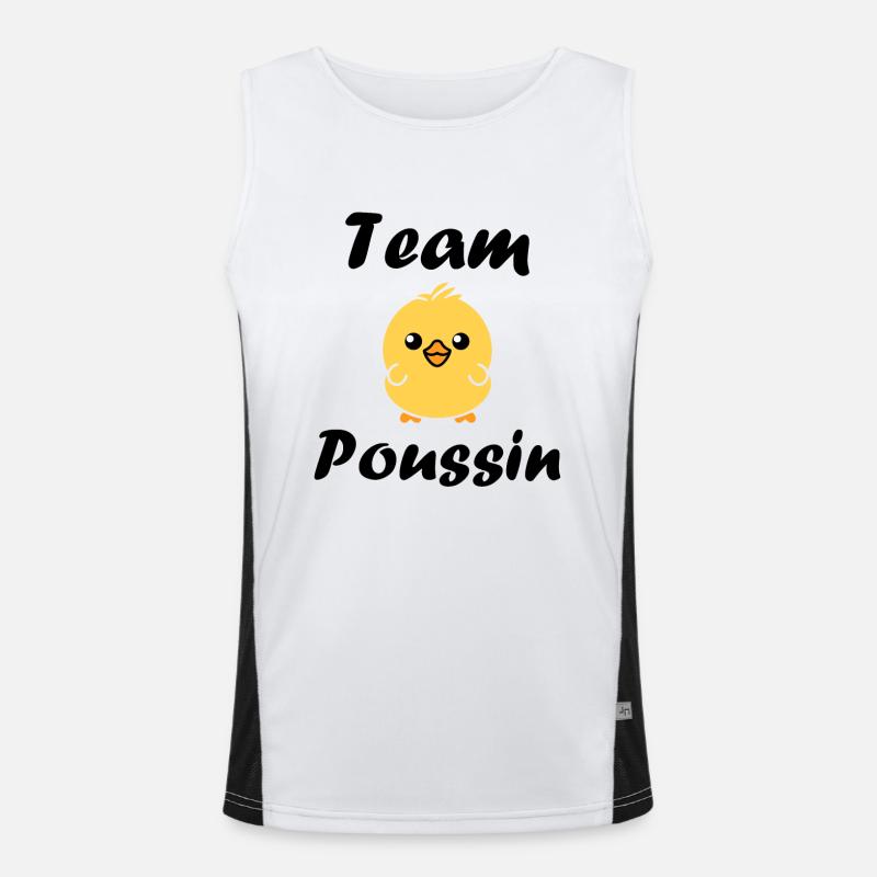 Team poussin Débardeur respirant contrasté Homme 