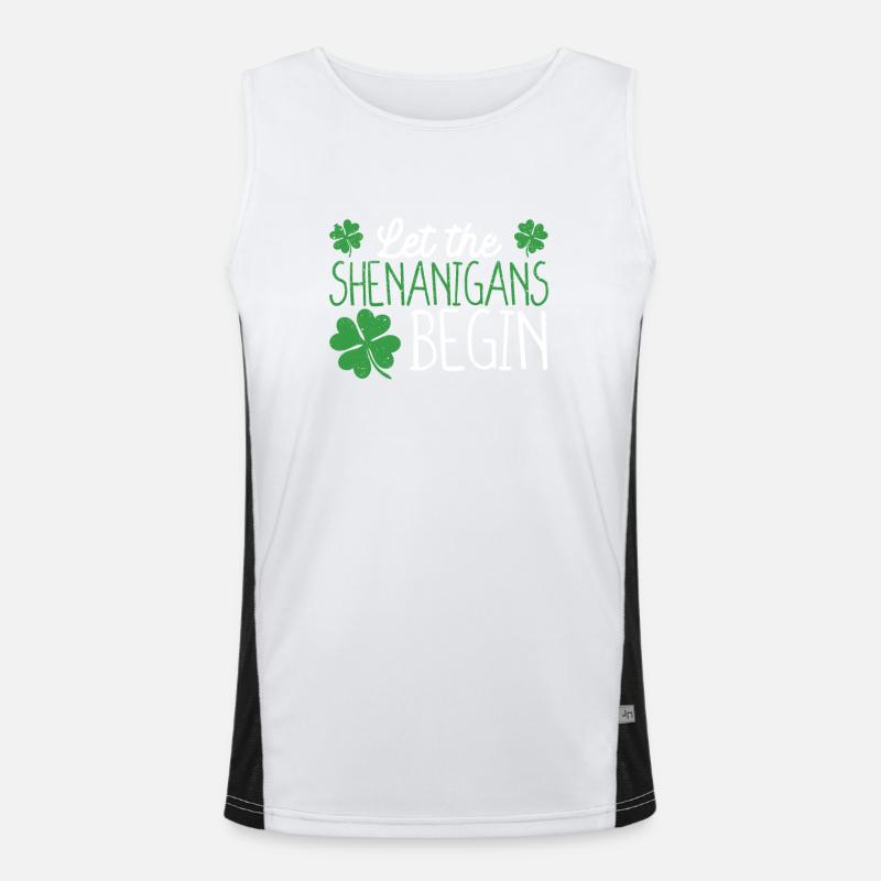 Let the Shenanigans begin Saint Patrick's Men's Functional Contrast Tank Top 