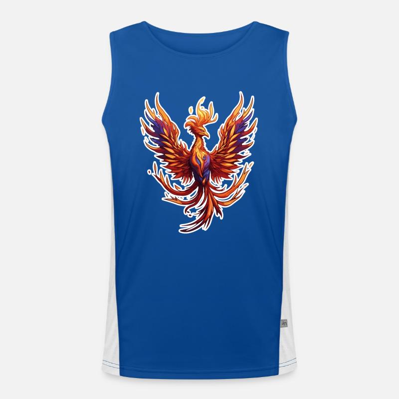 Phoenix / Bird / Animal / Mythical Creature / Fire Men's Functional Contrast Tank Top 