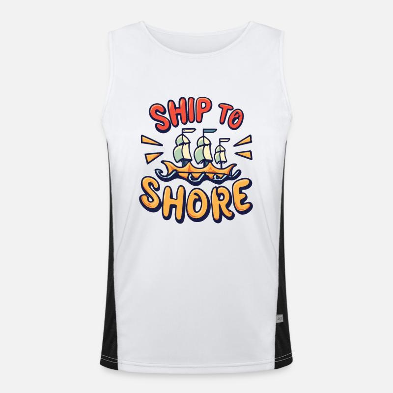 SHIP Men's Functional Contrast Tank Top 