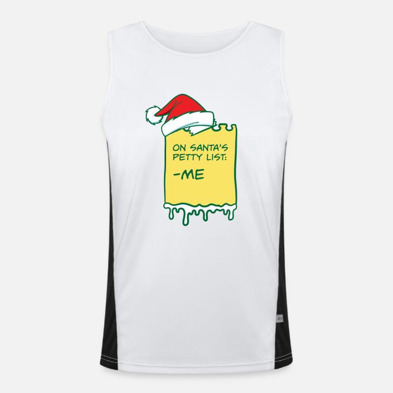 Sur la liste du Père Noël Pyjama de Noël Débardeur respirant contrasté Homme 