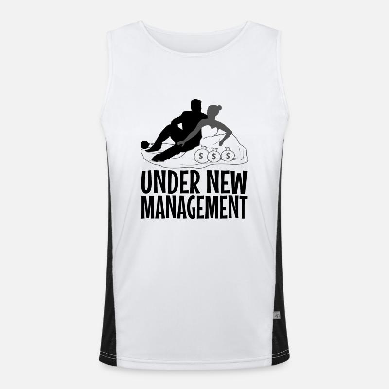 Under New Management Funktionelles Kontrast-Tank Top für Männer 