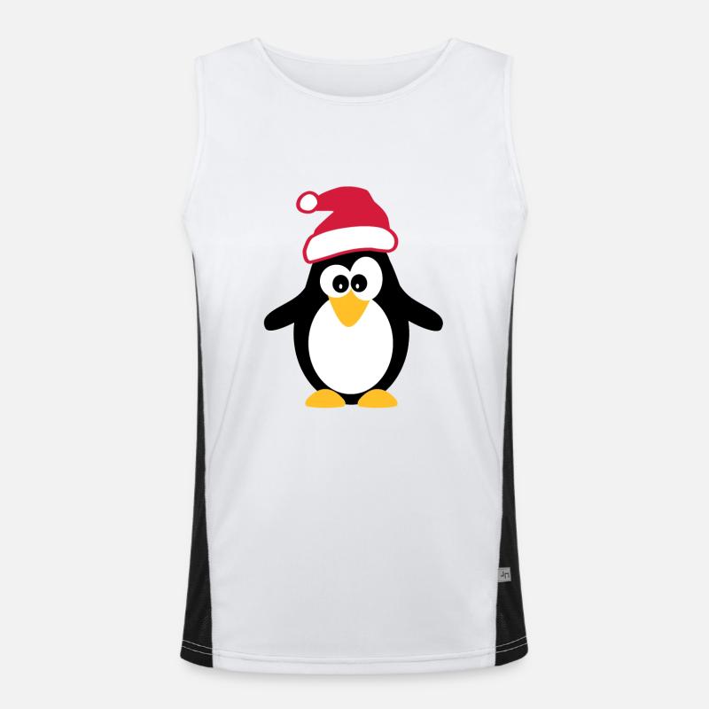 Pingouin de Noël Débardeur respirant contrasté Homme 