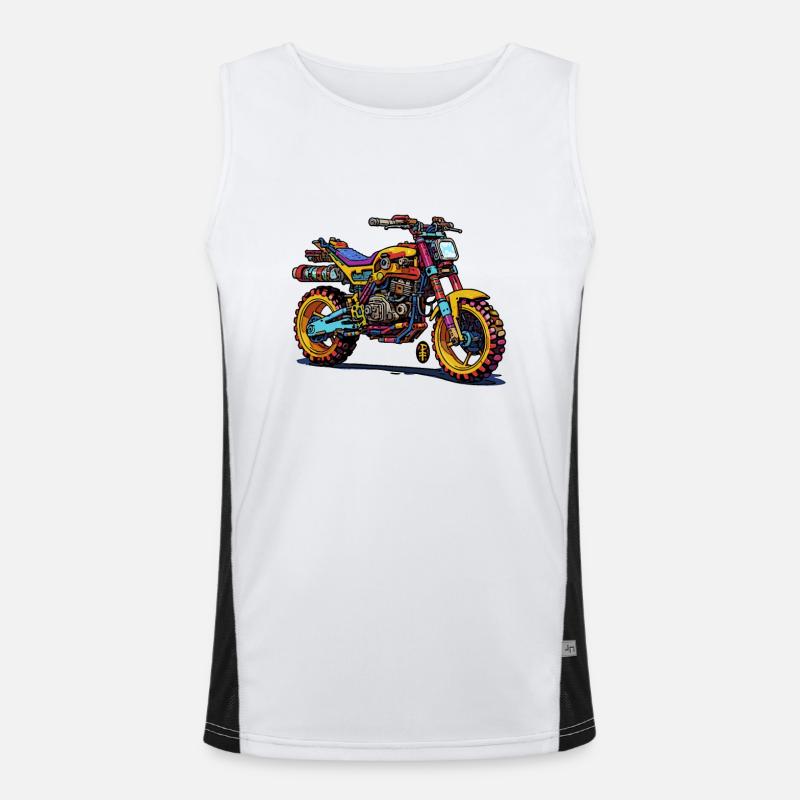 My dream motorcycle from the construction kit Men's Functional Contrast Tank Top 
