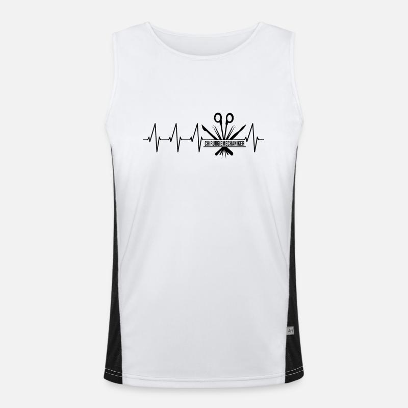 Professions Training Passed Heartbeat Men's Functional Contrast Tank Top 