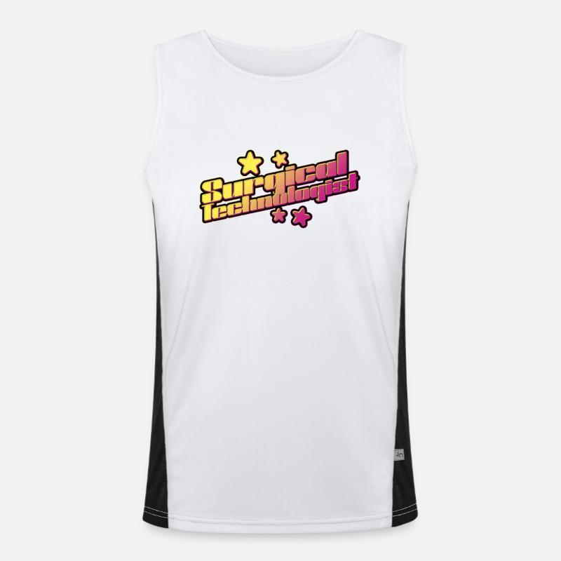 Surgical-Technical Assistant Surgeon Men's Functional Contrast Tank Top 