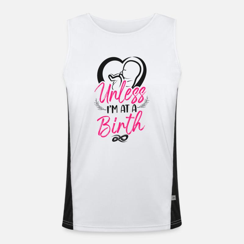 LD Labour And Delivery Nurse Men's Functional Contrast Tank Top 