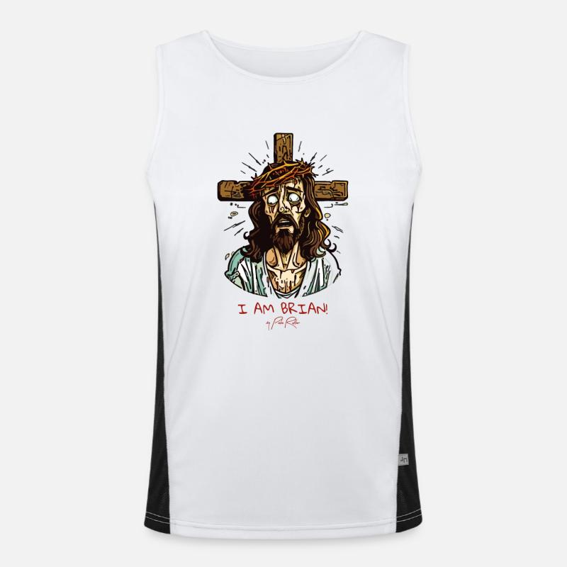 Je ne suis pas Brian, le gars de Jésus Débardeur respirant contrasté Homme 
