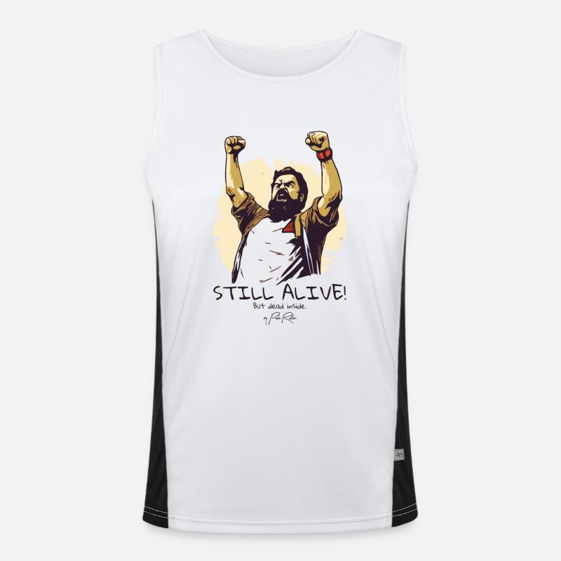 Successful and still alive, but dead inside Men's Functional Contrast Tank Top 