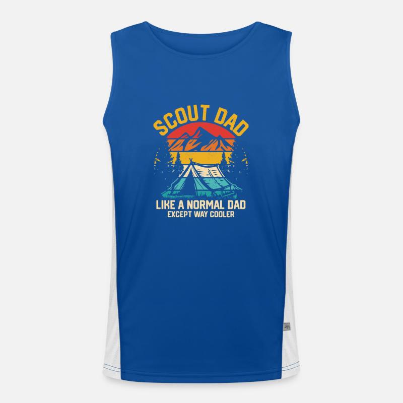 Epic Scout Dad: Cooler than Average Tee Funktionelles Kontrast-Tank Top für Männer 