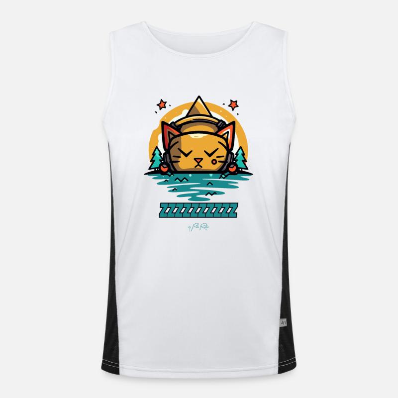 The Sleeping Cat Men's Functional Contrast Tank Top 