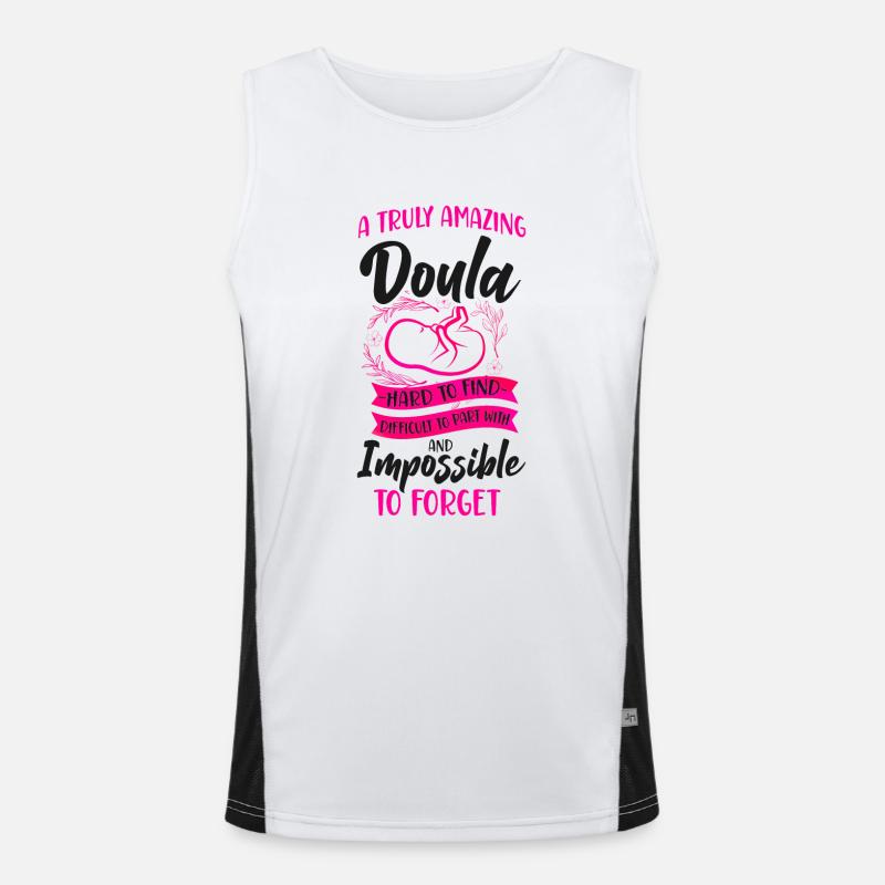 Doula Birth Worker A Truly Amazing Funktionelles Kontrast-Tank Top für Männer 