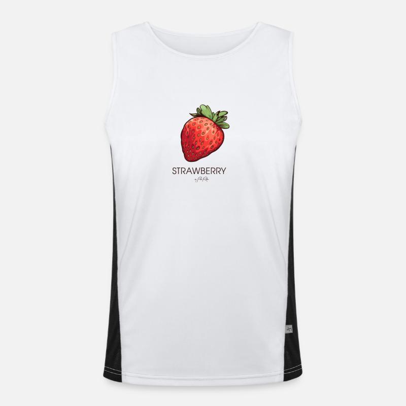 Fraise simple Débardeur respirant contrasté Homme 