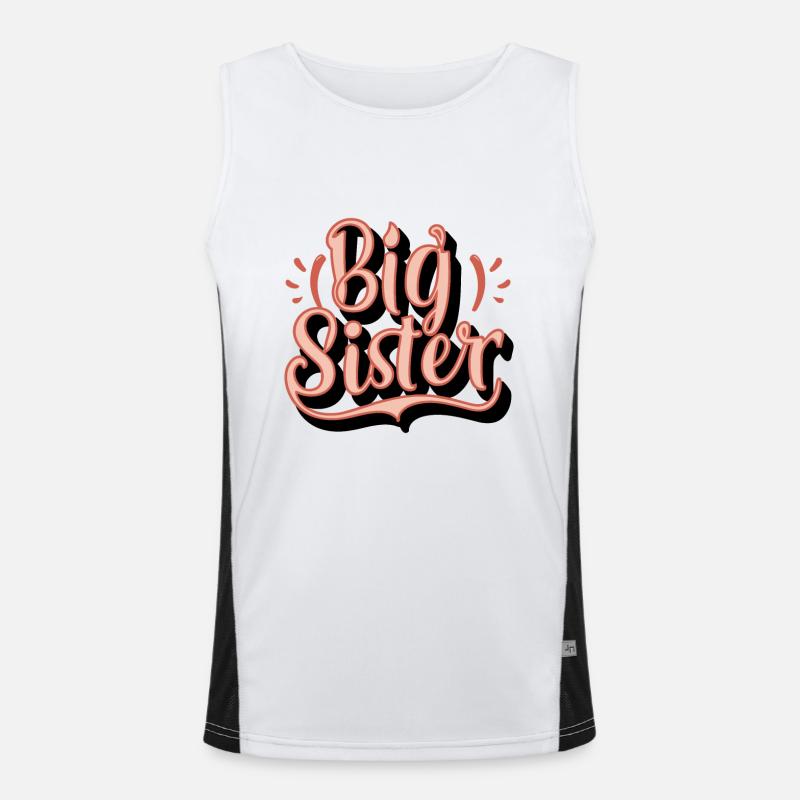 GROßE SCHWESTER Funktionelles Kontrast-Tank Top für Männer 