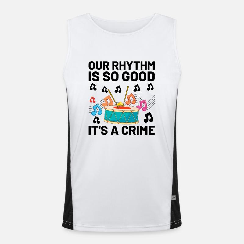 Drum Corps Marching Band Drum Corp Music Percussio Funktionelles Kontrast-Tank Top für Männer 