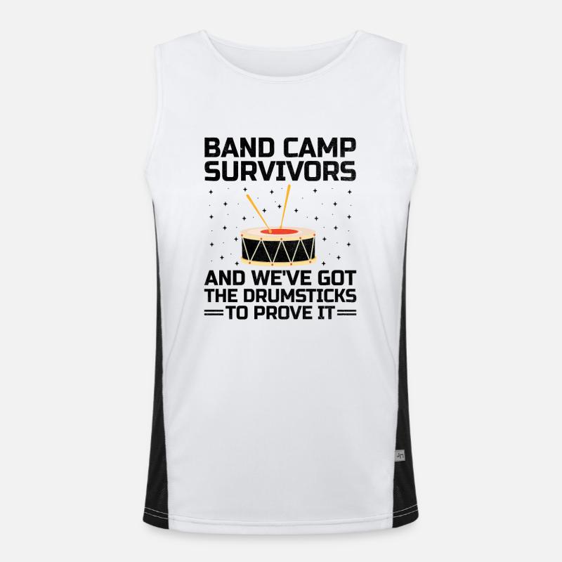 Drum Corps Marching Band Drum Corp Music Percussio Men's Functional Contrast Tank Top 