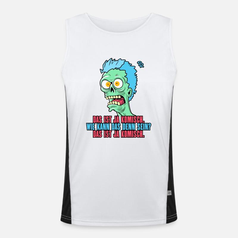 das ist ja komisch, wie kann das denn sein Funktionelles Kontrast-Tank Top für Männer 