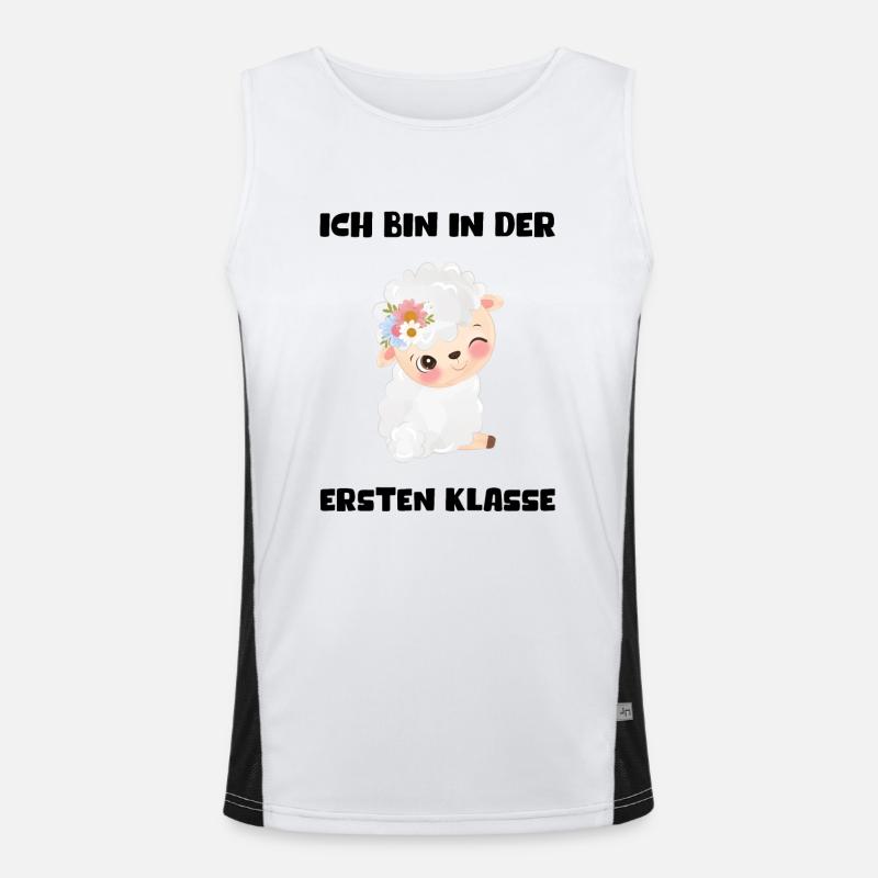 Mädchen Einschulung 2023 Schulbeginn Schulkind Funktionelles Kontrast-Tank Top für Männer 