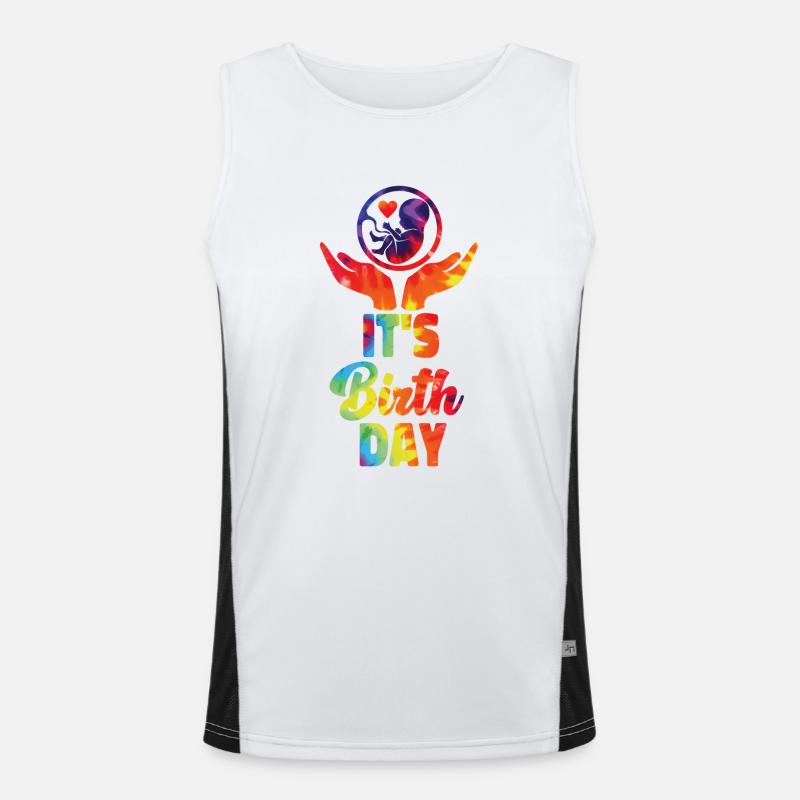 LD Labour And Delivery Nurse Men's Functional Contrast Tank Top 