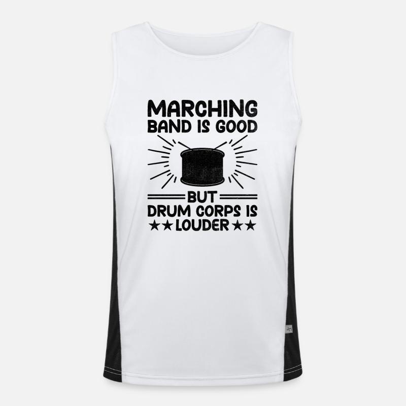 Drum Corps Marching Band Drum Corp Music Percussio Funktionelles Kontrast-Tank Top für Männer 