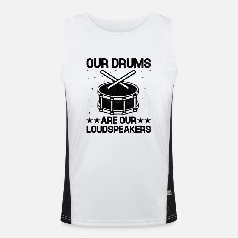Drum Corps Marching Band Drum Corp Music Percussio Funktionelles Kontrast-Tank Top für Männer 