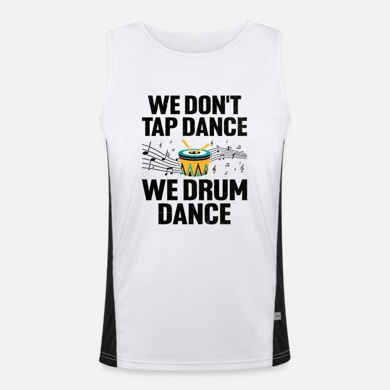Drum Corps Marching Band Drum Corp Music Percussio Men's Functional Contrast Tank Top 