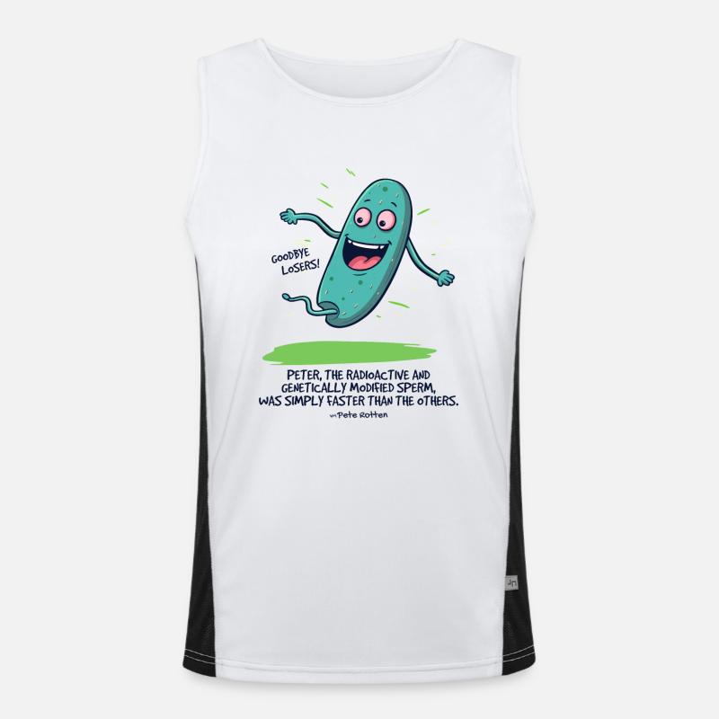 Peter, the Radioactive Modified Seed Men's Functional Contrast Tank Top 