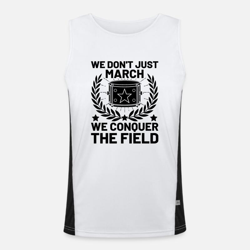 Drum Corps Marching Band Drum Corp Music Percussio Funktionelles Kontrast-Tank Top für Männer 