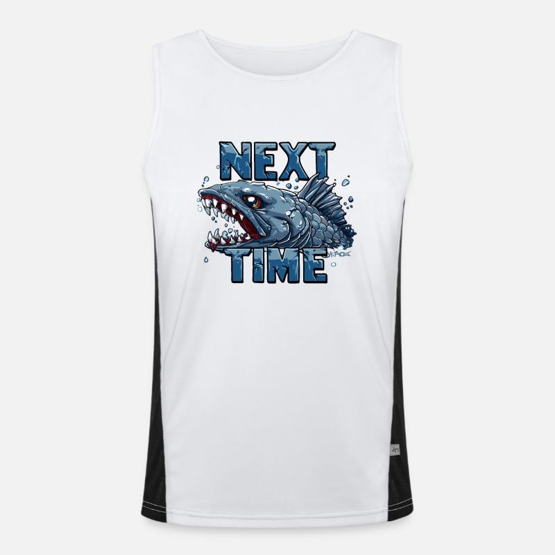 Better luck next time: Fish Angler Men's Functional Contrast Tank Top 