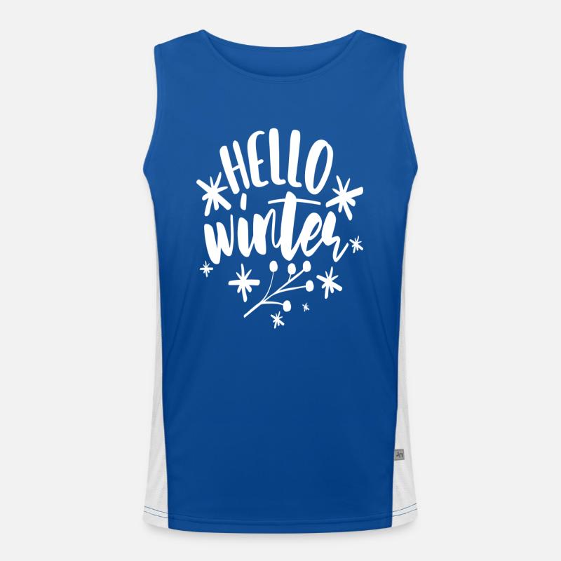 Hello Winter Men's Functional Contrast Tank Top 