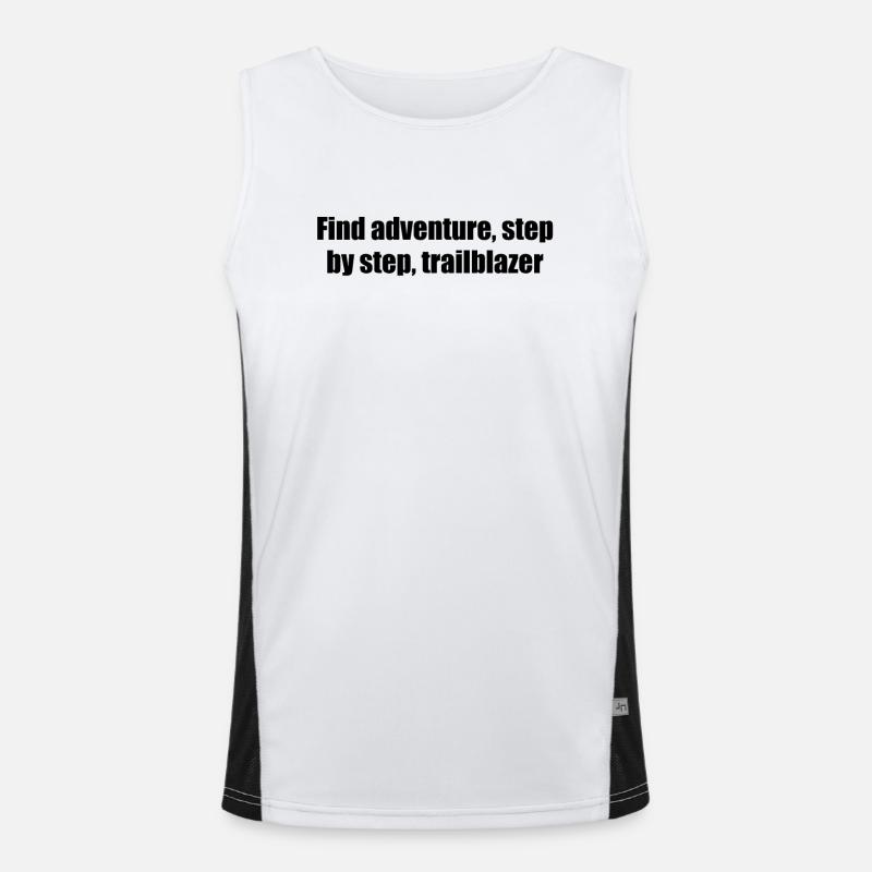 Hiking - Find adventure, step by step, Men's Functional Contrast Tank Top 