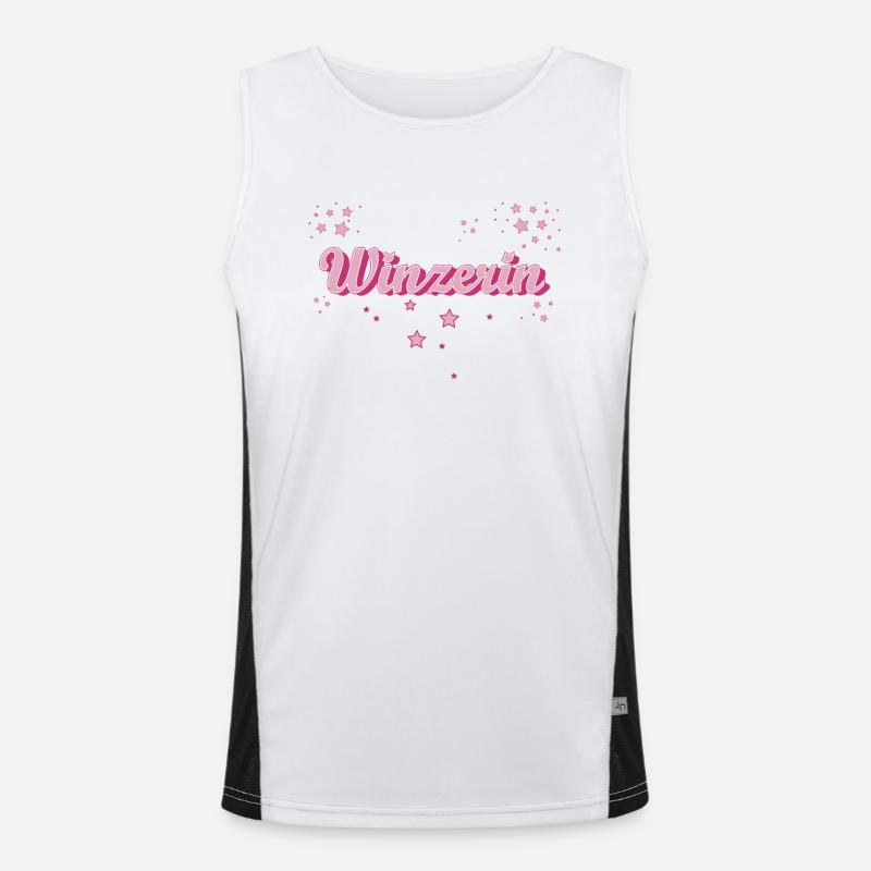 Winemaker Graduation Gift Winemaker Men's Functional Contrast Tank Top 