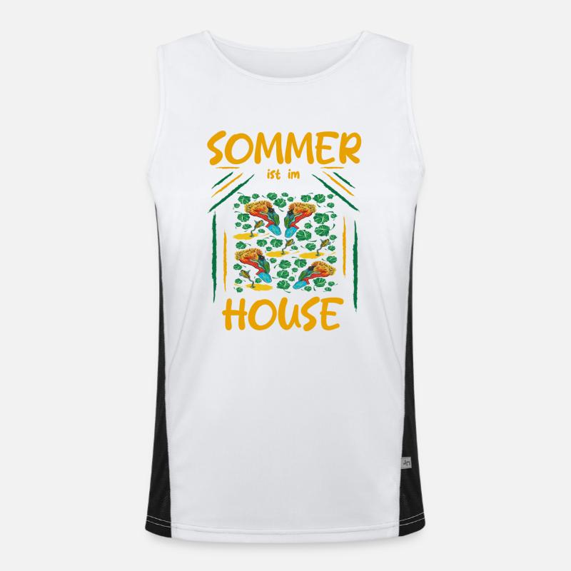 Summer Men's Functional Contrast Tank Top 