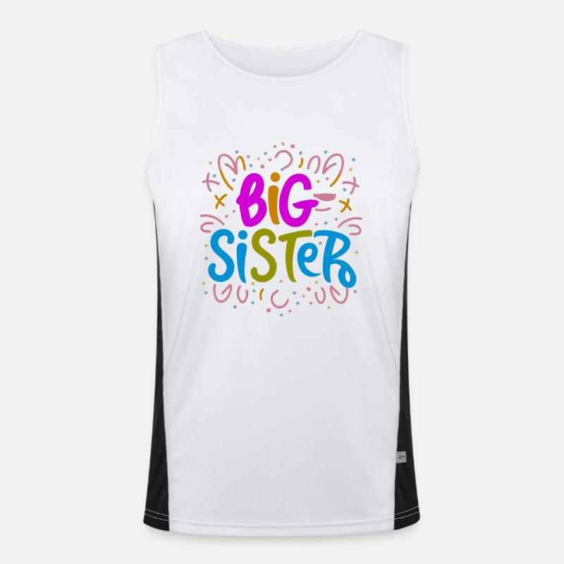 GROßE SCHWESTER Funktionelles Kontrast-Tank Top für Männer 