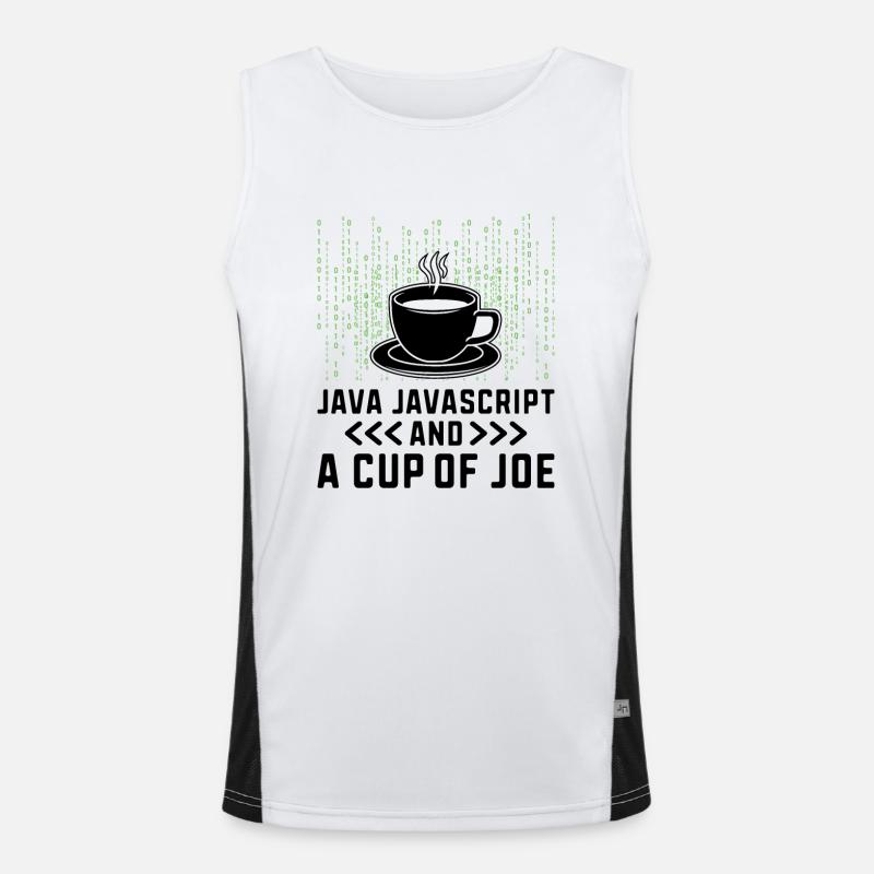 Kaffee-Codierung Programmierer Programmierer Entwickler Nerd Coff Funktionelles Kontrast-Tank Top für Männer 
