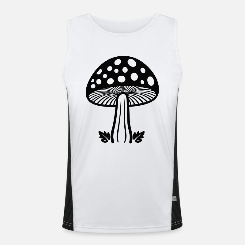 mushroom Men's Functional Contrast Tank Top 