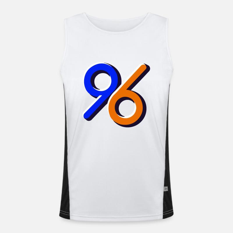 NUMERO Canotta sportiva da uomo in contrasto cromatico 