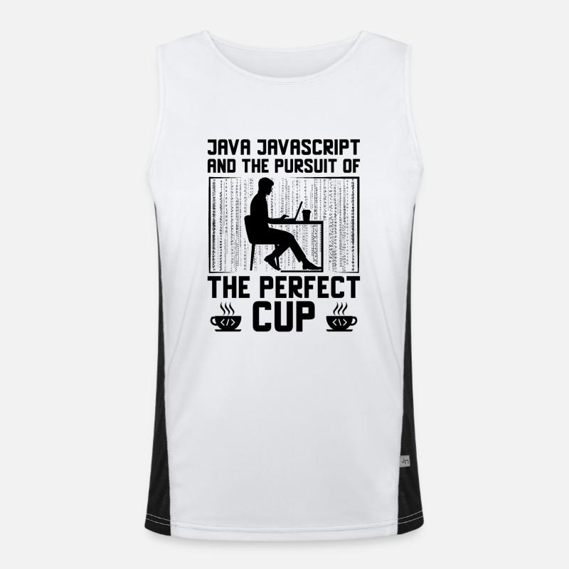 Kaffee-Codierung Programmierer Programmierer Entwickler Nerd Coff Funktionelles Kontrast-Tank Top für Männer 