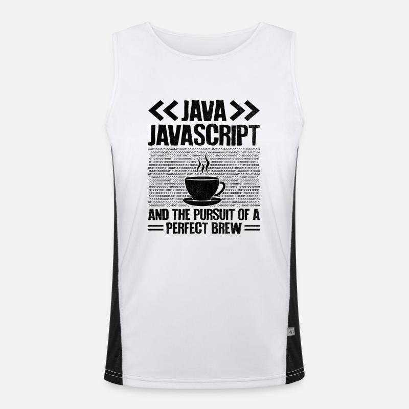 Kaffee-Codierung Programmierer Programmierer Entwickler Nerd Coff Funktionelles Kontrast-Tank Top für Männer 
