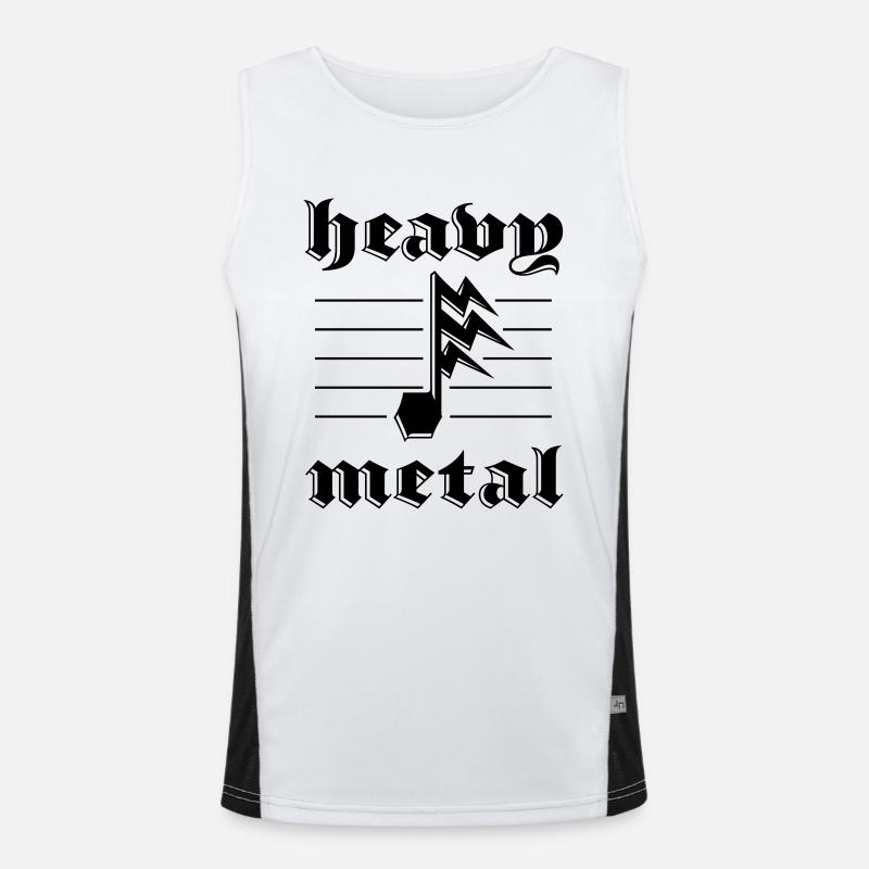 Heavy Metal autocollant Blitznote Débardeur respirant contrasté Homme 