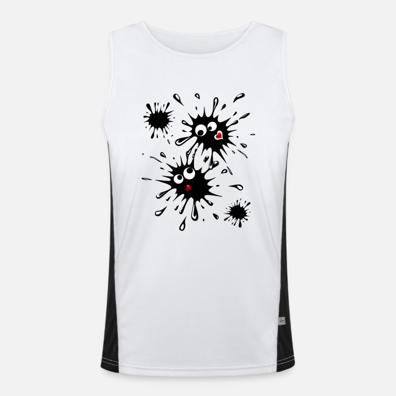 Blob Pair Men's Functional Contrast Tank Top 