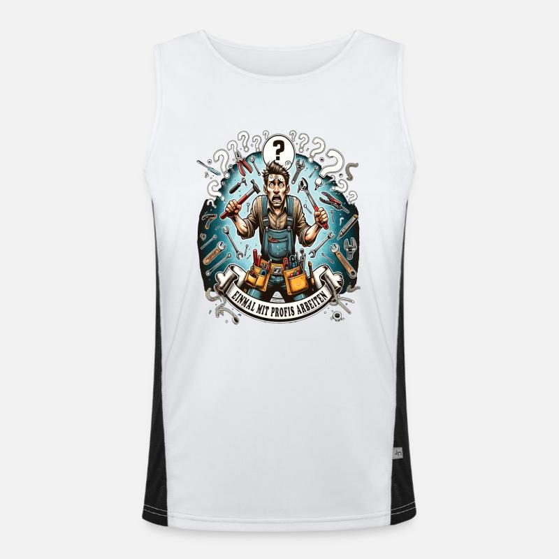 Once working with professionals Carpenter Men's Functional Contrast Tank Top 