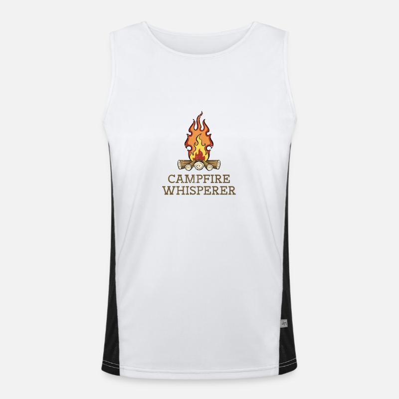 Chuchoteur de feu de camp Débardeur respirant contrasté Homme 
