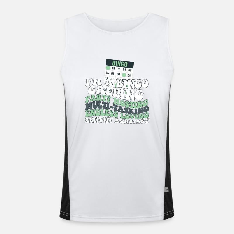 Proud Activity Assistant Appreciation Funktionelles Kontrast-Tank Top für Männer 