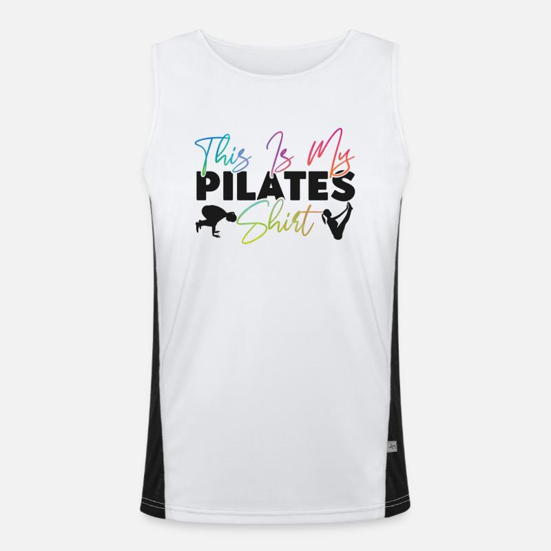 Pilates Instructor Teacher This Is Funktionelles Kontrast-Tank Top für Männer 