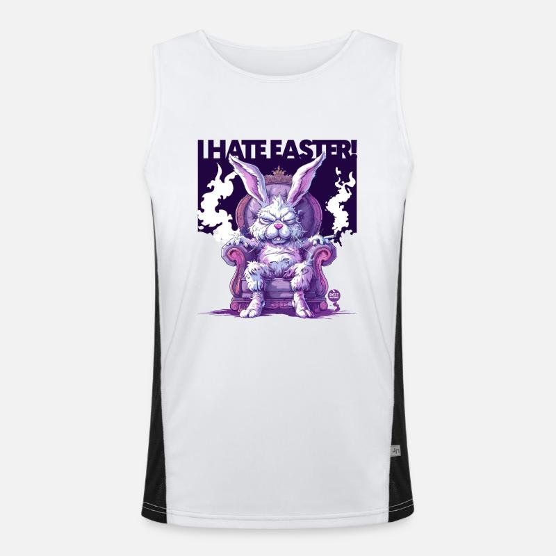 I HATE Easter 2! Men's Functional Contrast Tank Top 